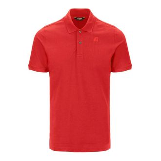 K-Way K-Way, Polo Shirts, male, Red, Size: 2XL Slim Fit Short Sleeve Polo Shirt