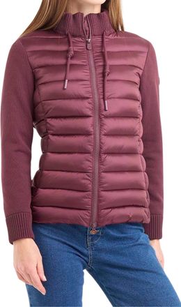 Save The Duck Zilia Long Sleeve Vest In Wine