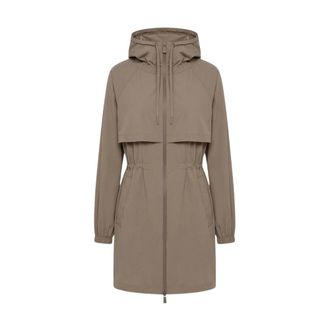 Herno Parkas, female, Brown, Size: S Short Parka