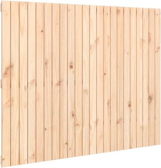 vidaXL Cabecero de cama de pared madera maciza de pino 140x3x110 cm Vidaxl