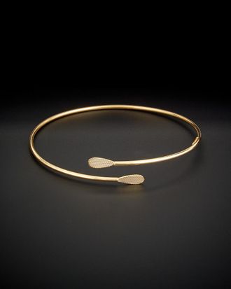 Italian Gold, Inc 14K Italian Gold Diamond Cut Teardrop Bypass Cuff