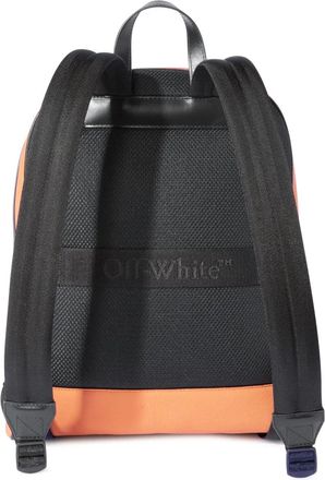 Off-white Mens Basket Round Logo Backpack Orange Bags > Backpacks