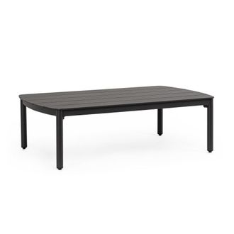 Konte Design Mesita de jard&iacute;n de aluminio antracita con patas regulables