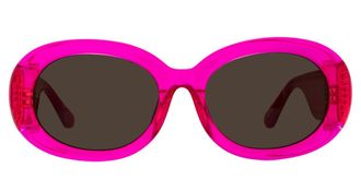 Linda Farrow LINA LFL1462 C3 Mens Sunglasses Pink Size 55