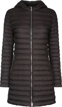 Add Cappotto trapuntato con cappuccio - Marrone