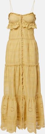 Isabel Marant Paule lace-trimmed cotton maxi dress