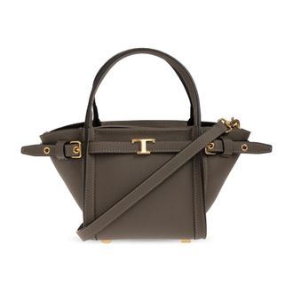 Tod's Dames, Tassen, Grijs, Maat: ONE Size Leer