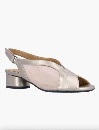 L'Amour Des Pieds Womens Estefana Slingback Sandal In Metallic
