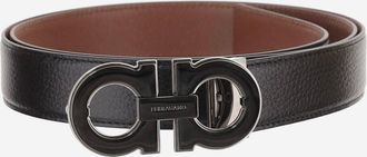 Ferragamo Cinturones de cuero reversibles Salvatore Ferragamo con dos fundas intercambiables