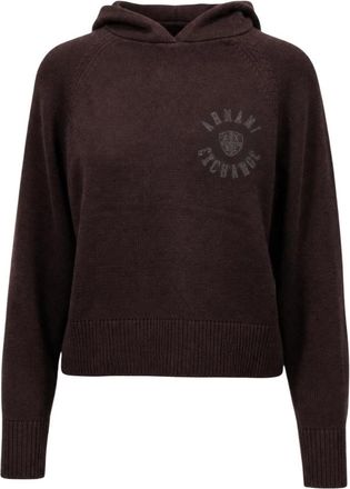 A|X Armani Exchange Hoodie - Dames - Hoodies - Bruin - L - Katoen - Hoodies & sweatvesten
