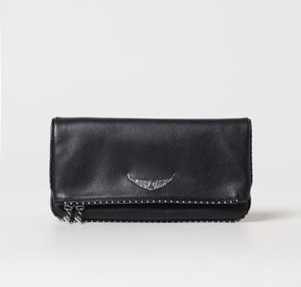 Zadig&Voltaire Pochette Rock Studs Zadig & Voltaire in pelle a grana con mini borchie