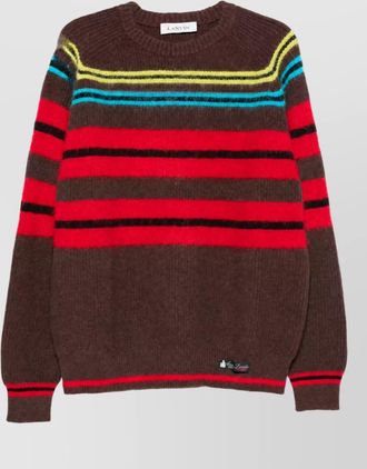 Lanvin wool mohair cashmere crewneck jumper