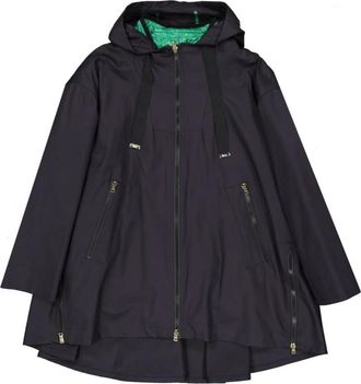 Herno Hooded Jacket - Dames - Winterjassen - Blauw - L - Katoen - Jassen
