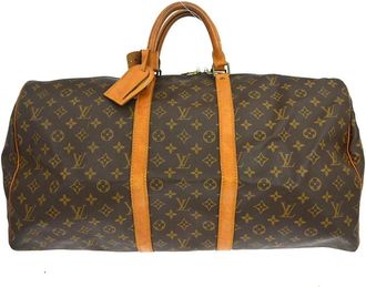 Louis Vuitton Pre-owned Weekend Bags, female, Brown, Size: ONE SIZE Pre-owned Keepall Travel Bag