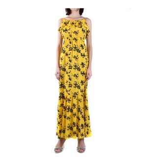 Michael Kors Maxi Jurk - Dames - Maxi kleedjes - Geel - XS - Polyester - Kleedjes