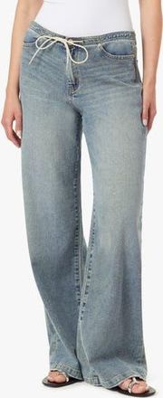 Habitual Kira Drawstring Wide Leg Jeans in Delmar at Nordstrom Rack, Size 26
