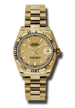 Rolex Pre-owned Rolex Datejust Lady 31 Champagne Dial Ladies Watch 178278CSP