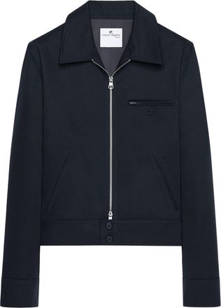 Courr&egrave;ges Navy Blue Casual Jacket