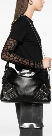Givenchy Womens Shoulder Bag Voyou Medium Black Calfskin