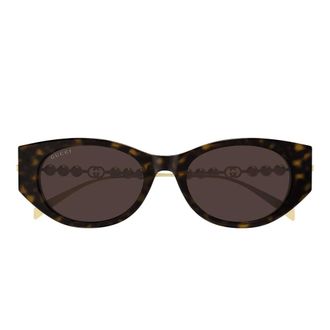 Gucci Sunglasses, unisex, Brown, Size: 54 MM Cat-eye Sunglasses