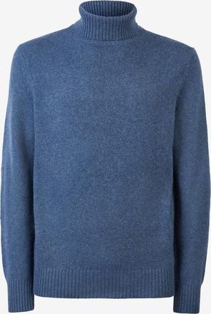 Sease Grobhaar-Rollkragenpullover aus Strickstoff Turtle