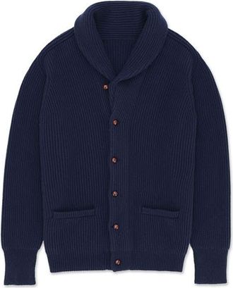 Fortela Stoke Cashmere Cardigan in Dark Blue at Nordstrom, Size X-Large Eu