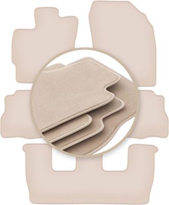 OEM Alfombrillas Premium Beige Para: Toyota Prius Iii Plus 7 Plazas 2011