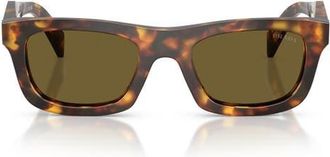Prada 50mm Pillow Sunglasses in Honey Tortoise /Dark Brown at Nordstrom