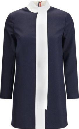 Thom Browne Thom e High Wool Suiting Shift Womens Dress
