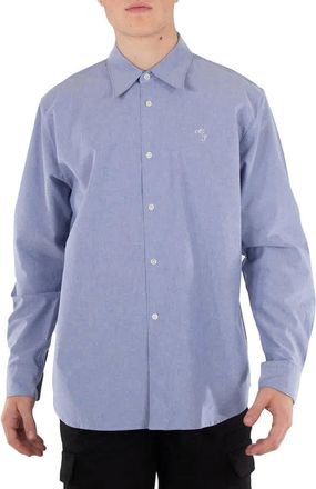 Acne Studios Micro Logo Embroidered Cotton Shirt