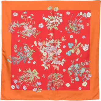 Mantero 1902 Foulard in seta con stampa floreale - - Accessories - Donna - Multicolore - ONE SIZE