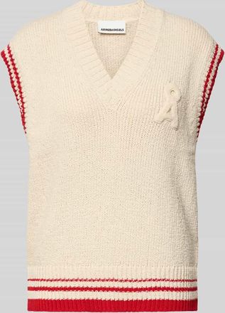 Armedangels Armedangels Loose Fit Pullunder aus Baumwoll-Mix Modell ICONIC A COLLEGE in Offwhite, Gr&ouml;&szlig;e XL