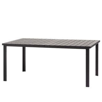 Siediti Fuori e Dentro Mesa de jard&iacute;n rectangular 180x90 cm con tablero de lamas antracita