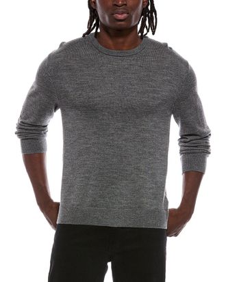 Helmut Lang Voile Wool-Blend Crewneck Sweater
