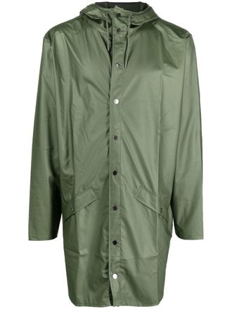 Rains drawstring hood raincoat - Green