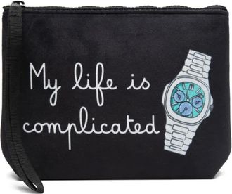 MC2 Saint Barth Aline clutch bag - women - Styrene-Butadiene Rubber (SBR)/Polyester - One Size - Black