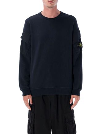 Stone Island Brushed Organic Cotton Sweatshirt
