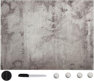 No Brand No Brand - Pizarra magnética de pared vidrio 80x60 cm vidaXL