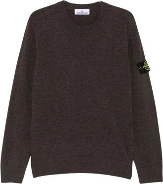 Stone Island Jersey de cuello redondo - Knitwear - Hombre - Marr&oacute;n - 2XL