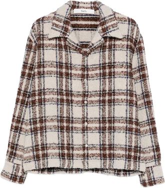 Séfr Camicia Ojai tartan - Toni neutri
