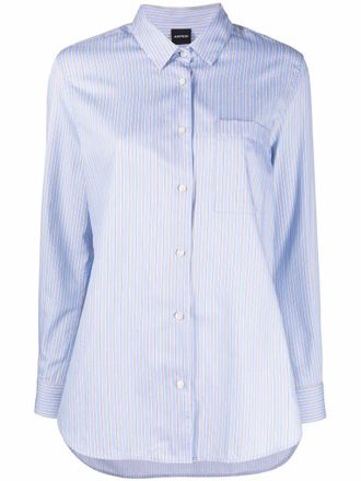 Aspesi striped cotton shirt - Blue