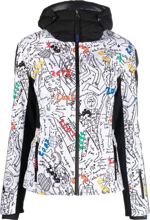 Rossignol x JCC Eco Logic ski jacket - women - Polyester/Polyamide/Spandex/Elastane/Feather Down/Polyamide/Polyester - L - White
