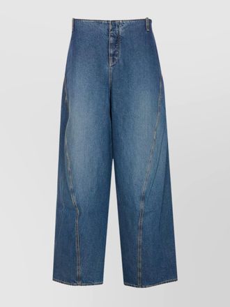 Alaia wide-leg balloon fit trousers back pockets