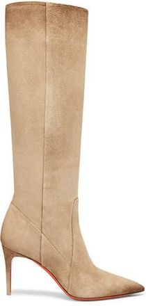 Santoni Womens Suede High-Heel Boot in Natural at Nordstrom, Size 10.5