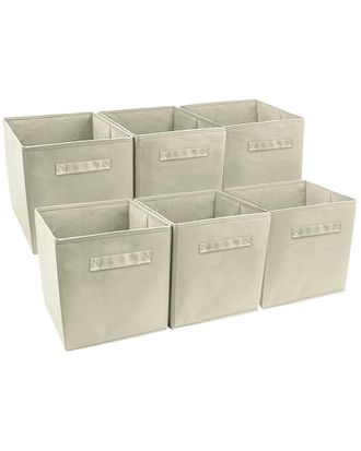Sorbus Set of 6 Foldable Storage Cube Basket Bin