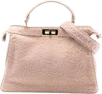 Fendi Pre-owned Handbags, female, Pink, Size: ONE SIZE Pre-owned Vintage Leather Handbag