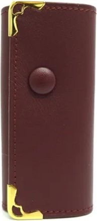 Cartier Pre-owned Leather key-holders - Dames - Vintage Accessoires - Rood - ONE Size - Leer - Vintage