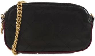 Chanel Pre-owned Cross Body Bags, female, Black, Size: ONE SIZE Pre-owned Leather chanel-bags