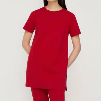 Lafayette 148 New York Short Sleeve Tunic Top Dress In Spark