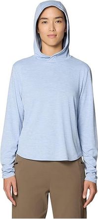 Mountain Hardwear Sunblockertm Long Sleeve Hoody Womens Clothing Beach Breeze : LG, Polyester